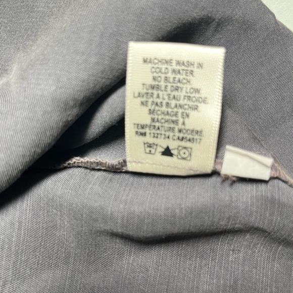 Anthropologie Cloth & Stone Choker Short Sleeve Black Blouse Size Extra Small XS - Picture 4 of 13